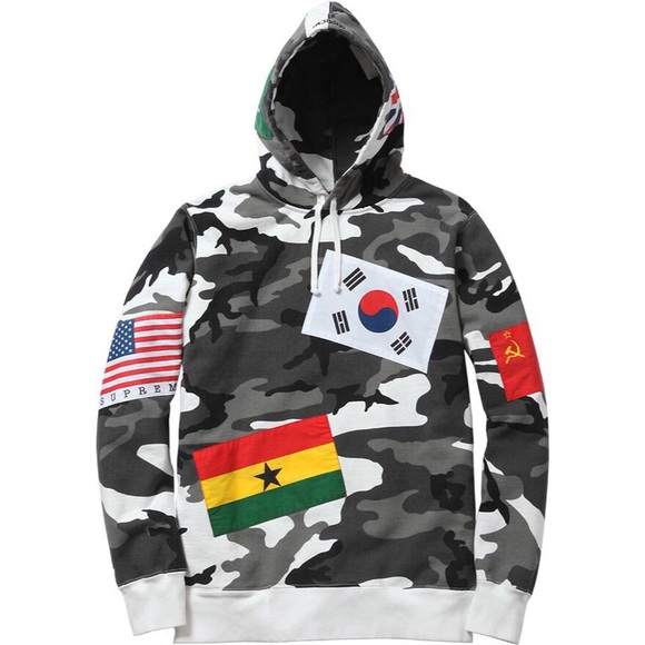 Supreme Other - Supreme Flags Camo Hoodie